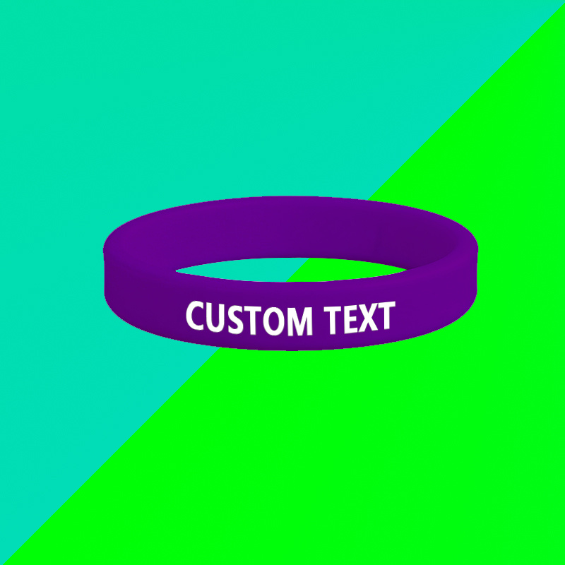 Custom Silicone Wristbands 100pcs Set, Gift for Her/Him